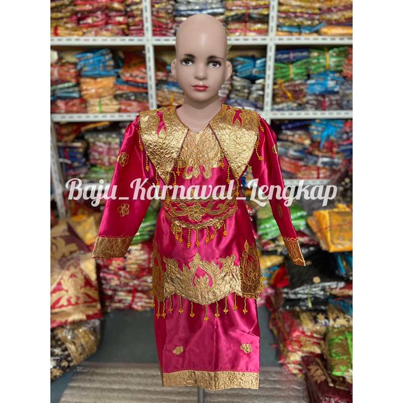 baju bordir Padang anak perempuan