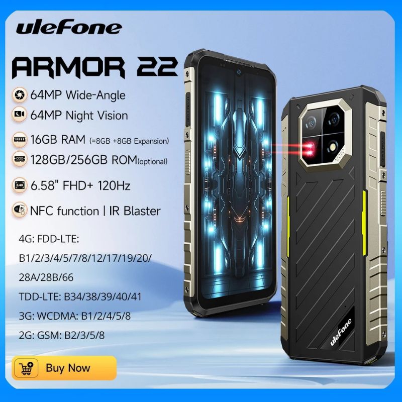 Ulefone Armor 22 nightvisiont camera ready stock
