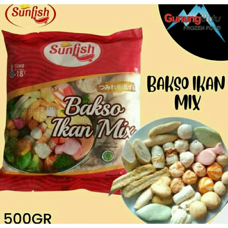 

Baso Ikan mix 500 gr