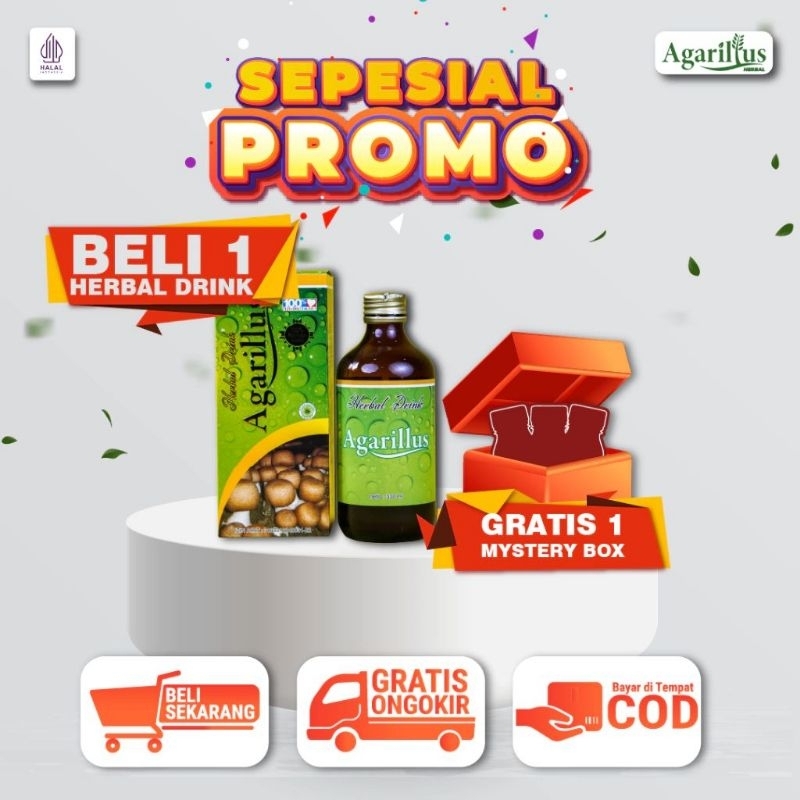 Promo Agarillus Herbal Drink Beli 1 Gratis 1