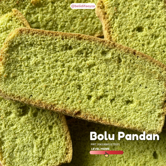 

[] Bolu Pandan Wangi - Roti Kue Kering Cemilan Manis Cookies Murah Hampers Khas Jogja Jawa Tengah