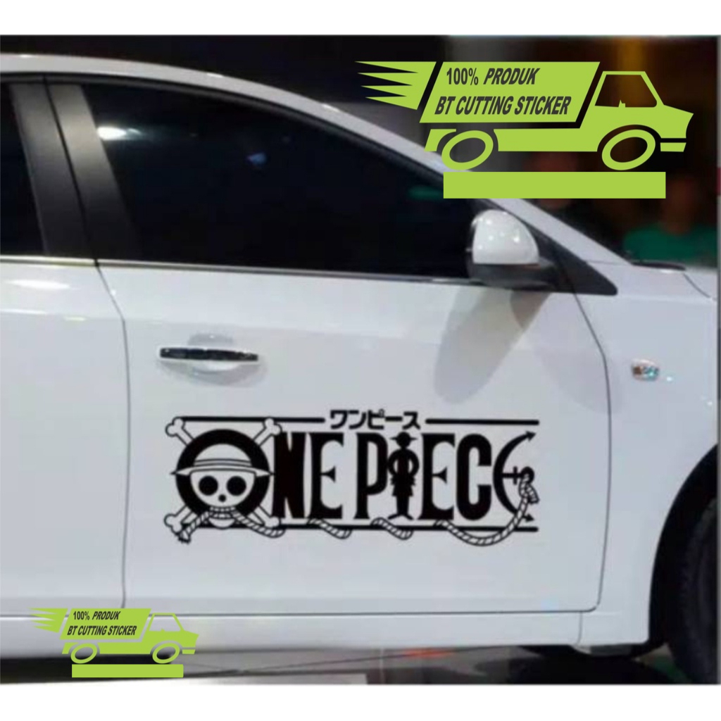 Stiker one piece stiker body mobil all mobil stiker anime one piece