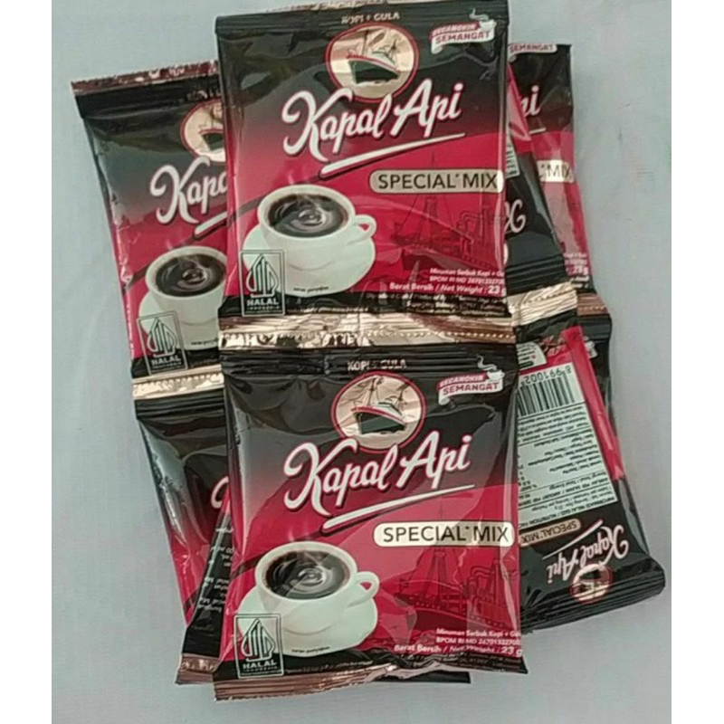 

kapal api spesial mix renceng isi 10 / kopi kapal api kopi + gula isi 10