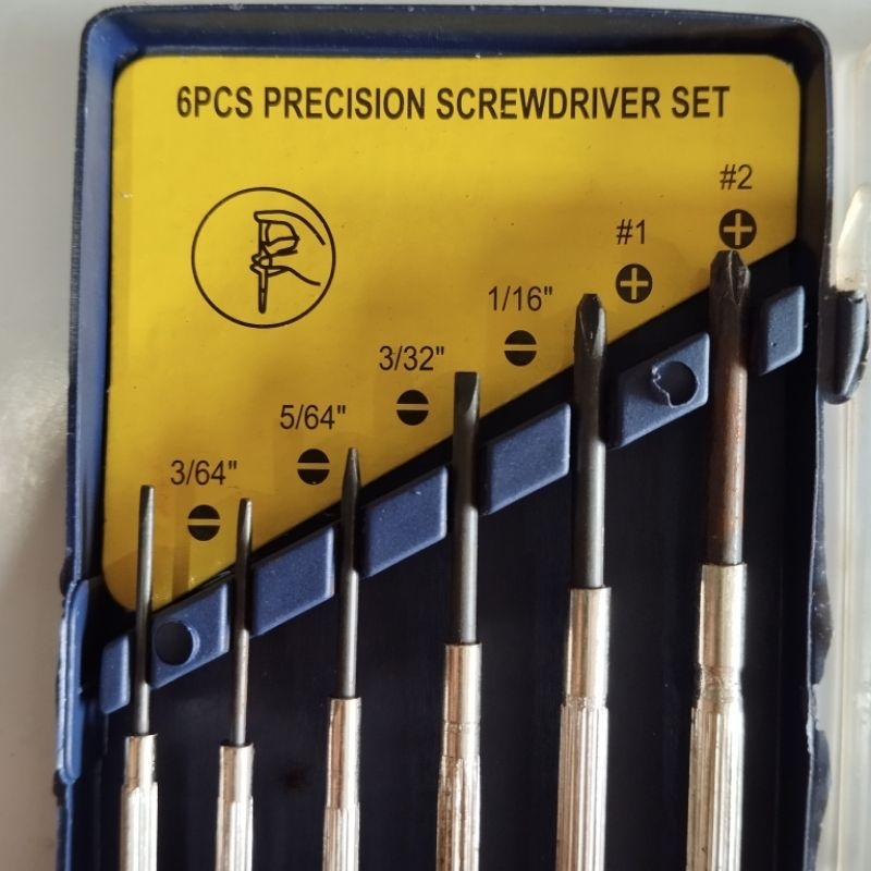 Obeng mini/Obeng jam tangan/Obeng presisi set (6 pcs) GLX