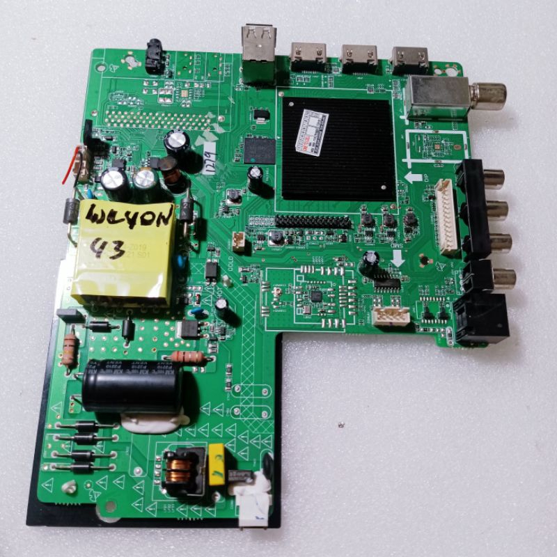 mainboard tv weyon 43inchi - mobo tv weyon 43in - motherboard tv weyon 43in - mb weton 43