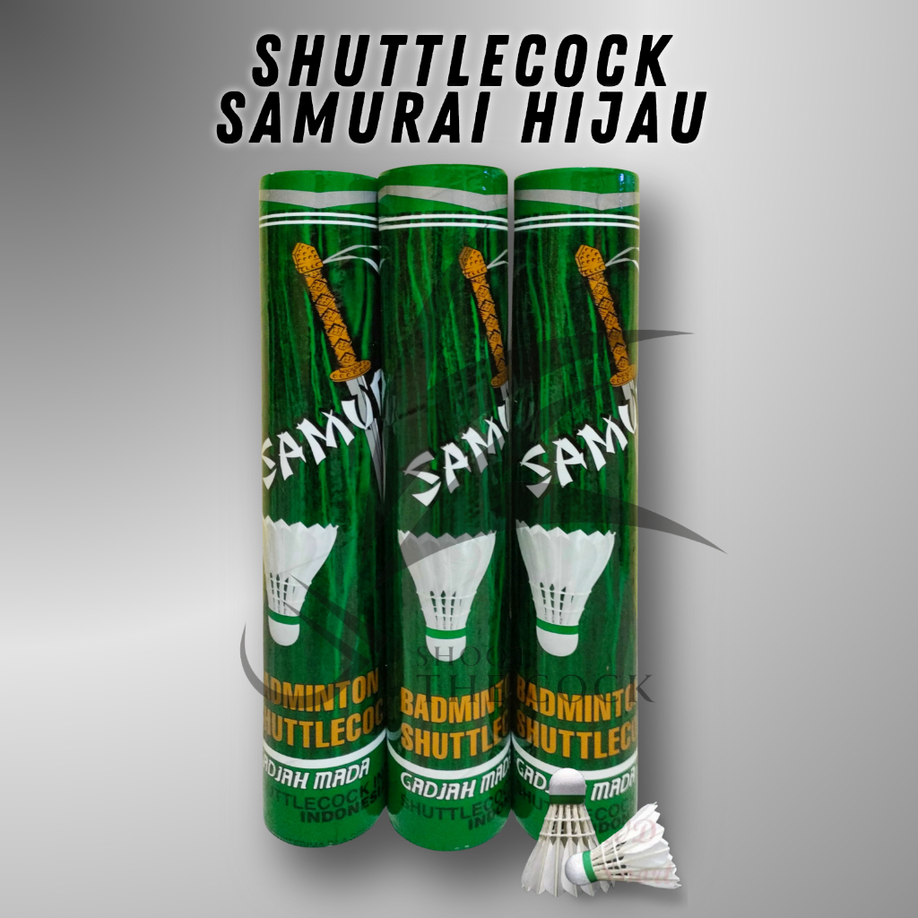 ORIGINAL Shuttlecock/Cock/Kok Samurai Hijau