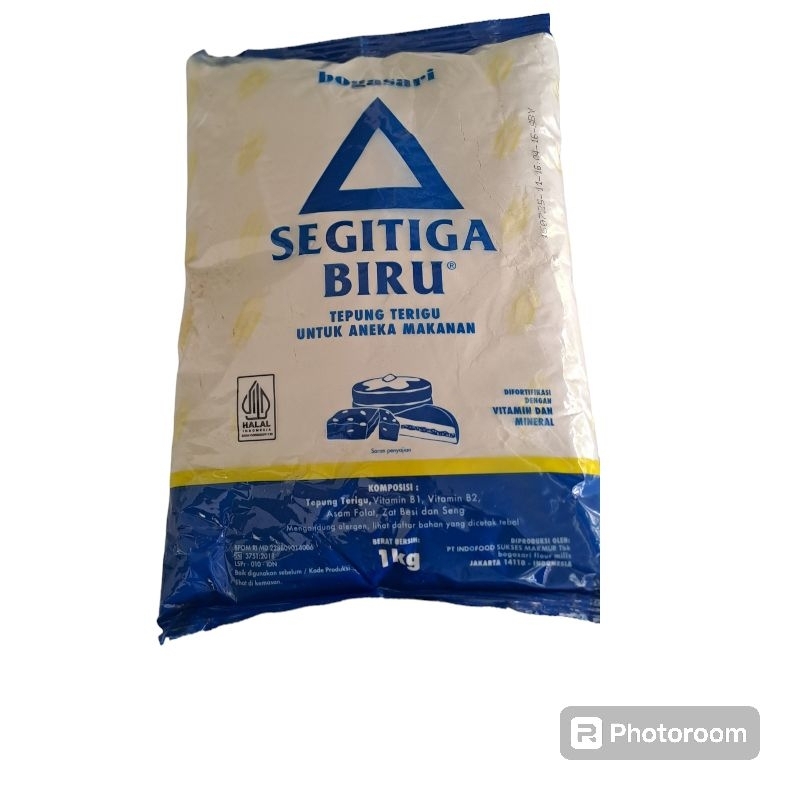 

Tepung terigu Bogasari Segitiga Biru 1kg