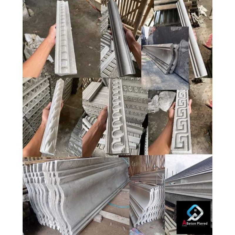 LIS PROFIL BETON, LIS TUMBUK BETON, ASLI PULL BETON, LIS PLAFON, LIS MOLDING, LIS JENDELA, UK 5/10x5