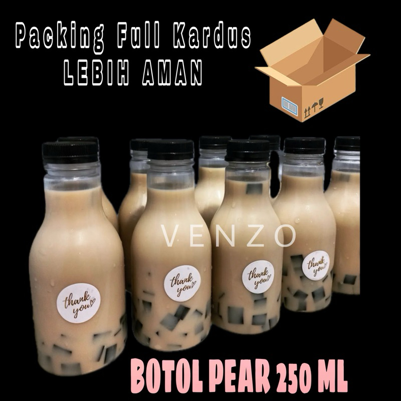 (50 PCS) Botol Plastik Pir Pear 250ml