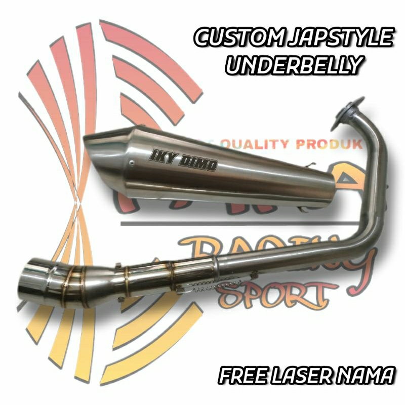 Knalpot Custom Japstyle Underbelly XSR 155 Vixion Scorpio z Tiger Byson Megapro Verza GL pro Xabre M