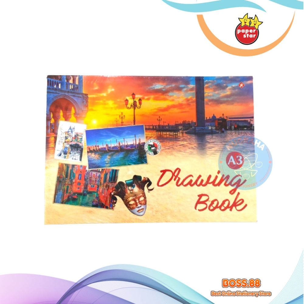 

DRAWING BOOK / BUKU GAMBAR A3 PAPERSTAR (1 PCS)