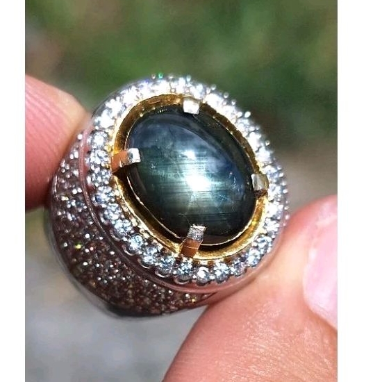 Bangsing hijau kristal / green sapphire star