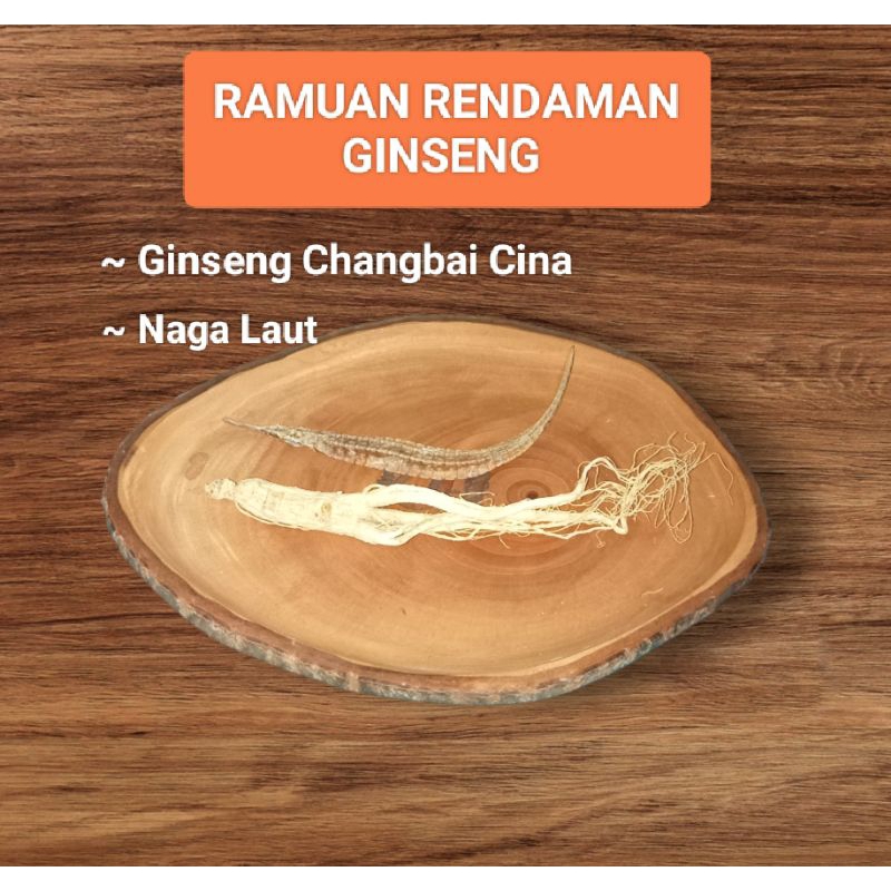 

Ramuan 2 macam Ginseng Changbai kering UTUH & Nagalaut