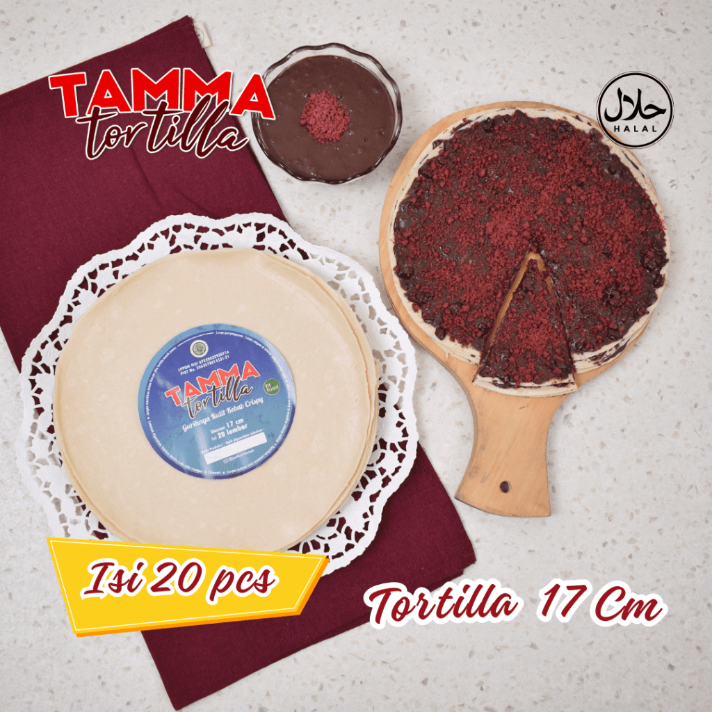 

TORTILLA TAMMA Catering 17 Cm Kulit Kebab isi 20 Pcs