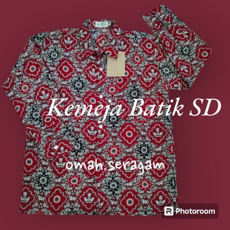 Sergam batik SD Merah Nasional