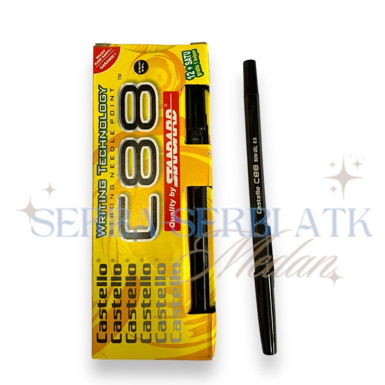 

PENA / PULPEN STANDARD C88 CASTELLO BLACK SUPER SMOOTH