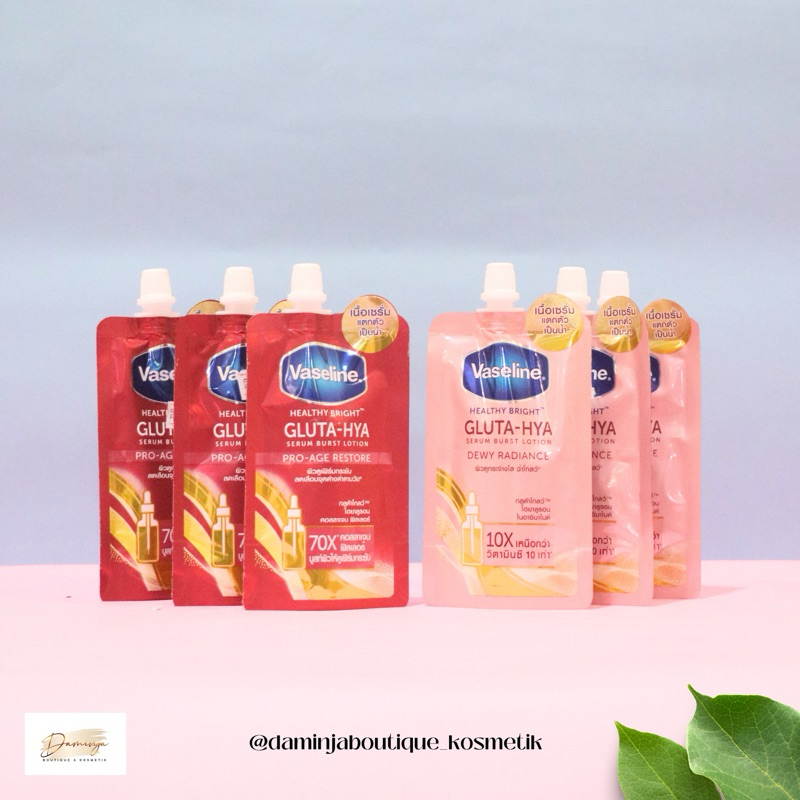 Vaselin gluta hya serum burst lotion Produk asli 100% Thailand