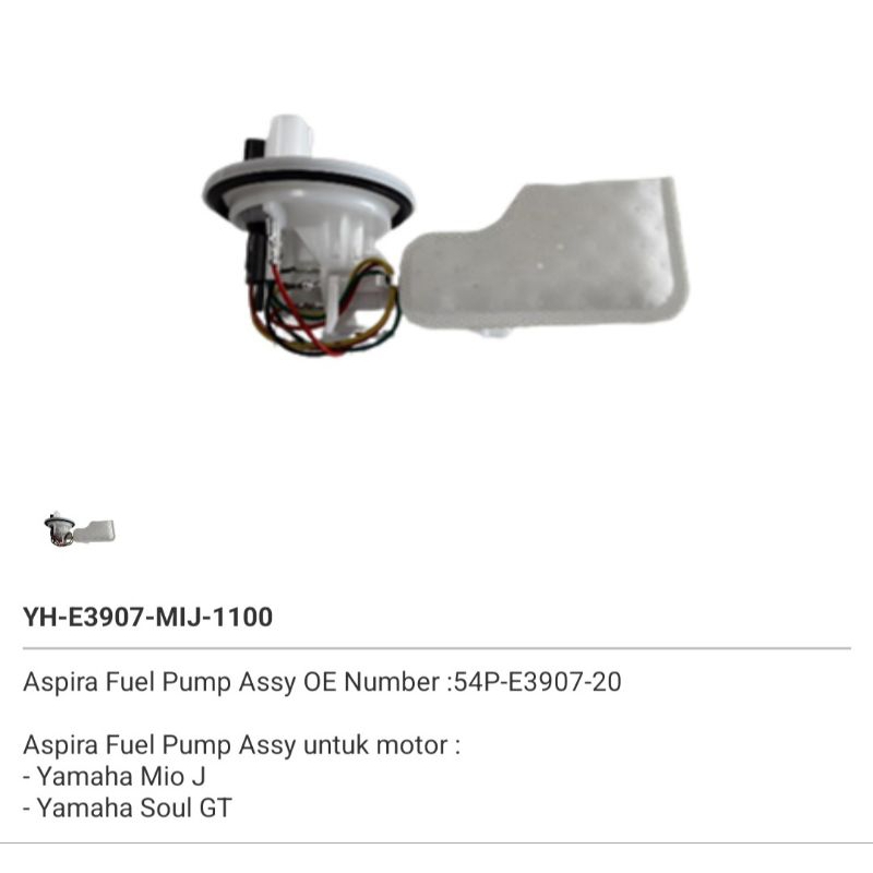Fuel Pump Assy Set ASPIRA YAMAHA MIO J MIO SOUL ORIGINAL