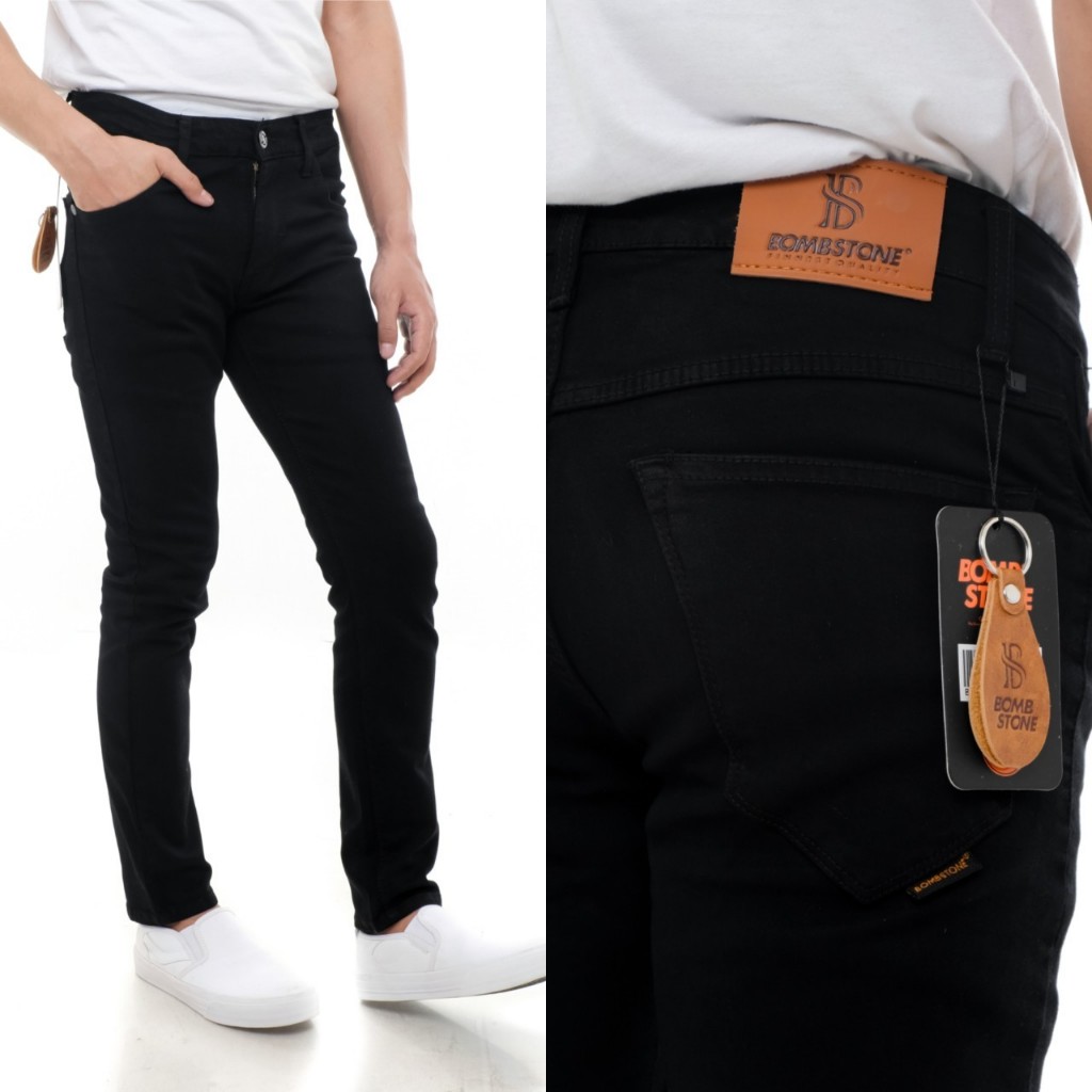 BOMBSTONE Celana Jeans Softjeans Skiny Pria