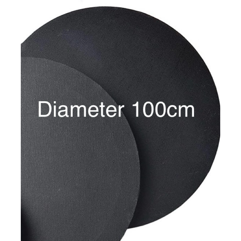 

kanvas lingkaran triplek 100cm hitam