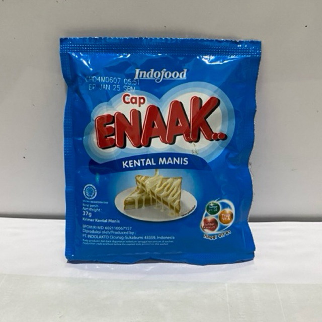 

Susu Kental Manis Enaak Sachet 37 gram