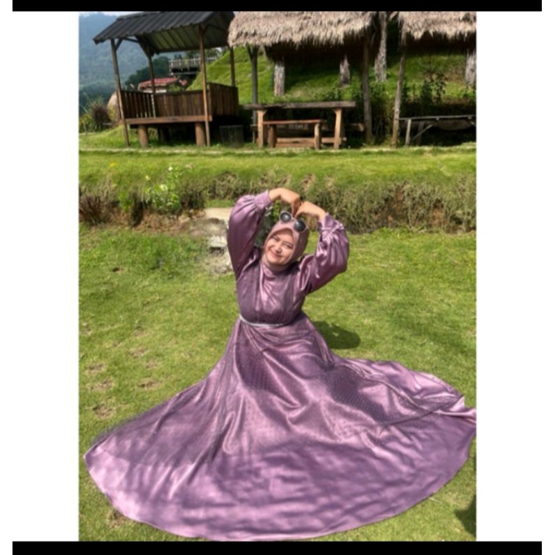 READY NAOMI DRESS, DRESS KONDANGAN GAMIS LEBARAN