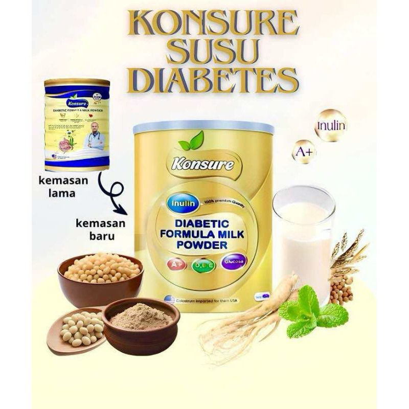 

SUSU KONSURE/KONSURE MILK, SUSU DIABETES, KENCING MANIS DAN DETOX INSULIN ORIGINAL USA