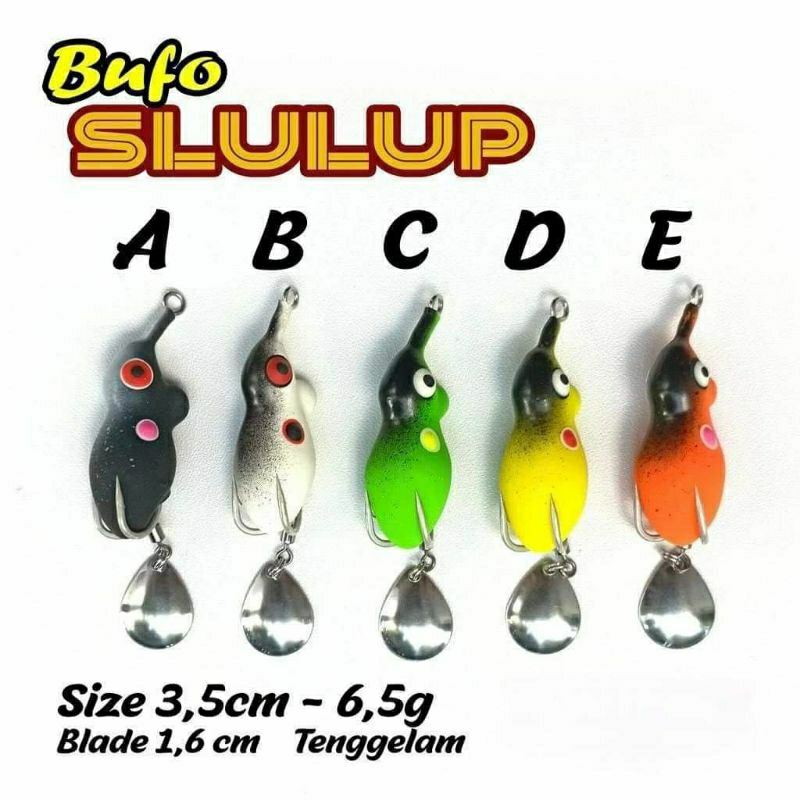 Umpan pancing BUFO SOFTFROG SLULUP 35mm 6.5gr