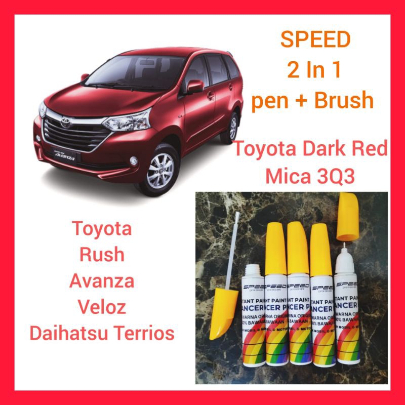 Toyota Dark Red Mica 3Q3 Cat Oles Penghilang Baret Mobil Avanza Rush Terios