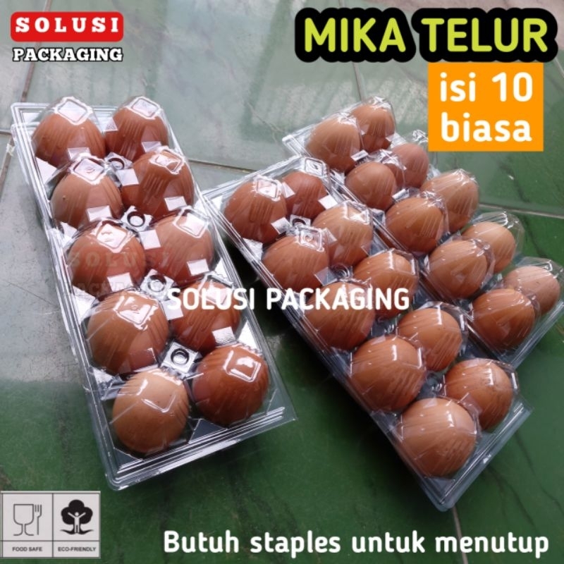 1 kardus isi 1000 pcs MIKA TELUR ISI 10 / EGG TRAY / TEMPAT TELUR ASIN