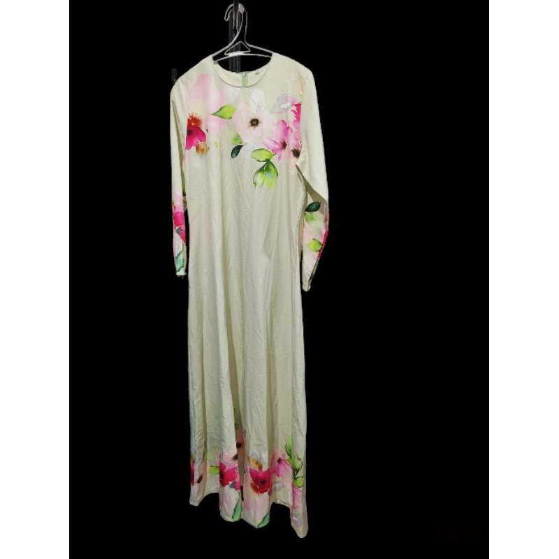 dress hijab bunga sage import