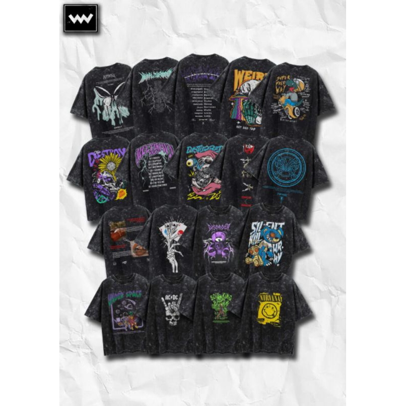 [Oversize] BAJU KAOS OVERSIZE WASH / OVERSIZE T-SHIRT WASH warhay