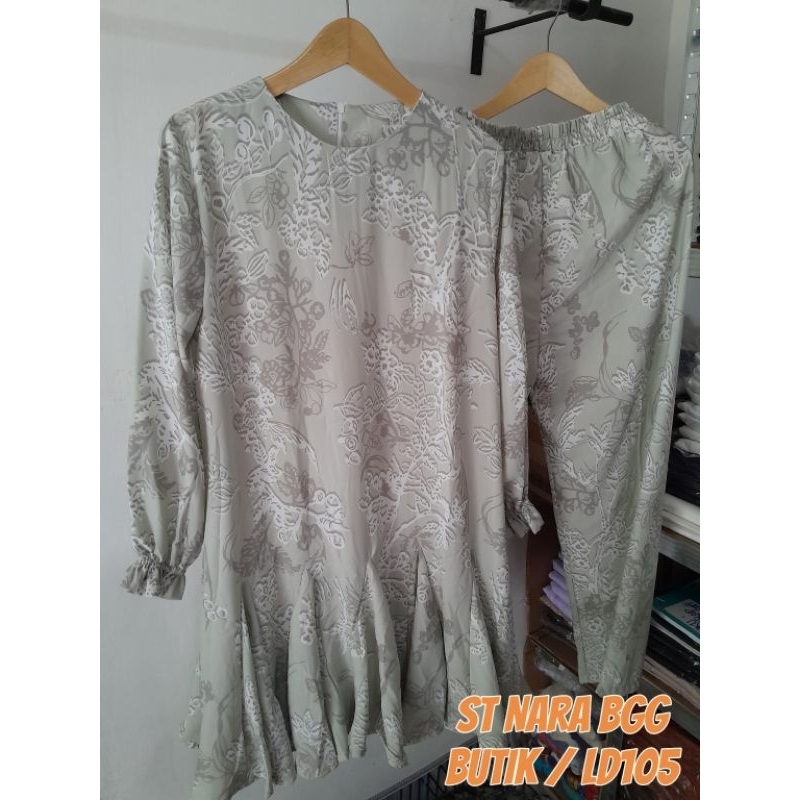 SETELAN WANITA TERBARU LONG TUNIK SYAKILA IMPORT PREMIUM LD105