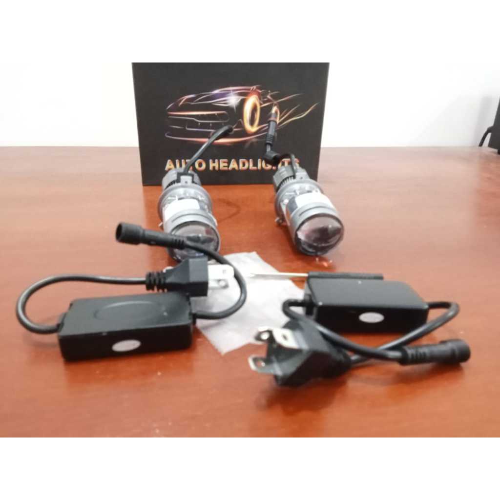 LAMPU MINI PROJECTOR H4 V9 HRJ PUTIH KUNING CUT OF RHD