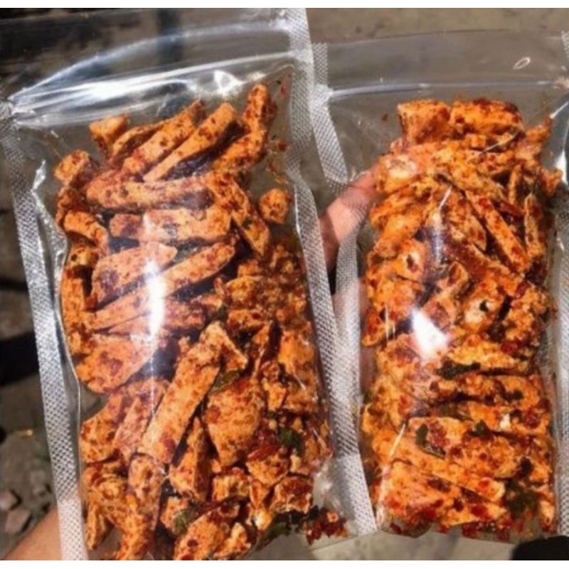 

Basreng pedas daun jerukkemasan