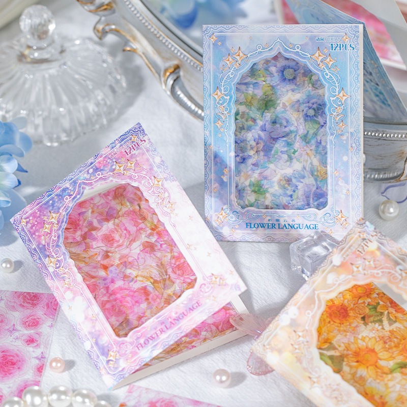 

[HARU] Flower Language Series Material Pack DIY Journaling Scrapbook Diary Aesthetic
