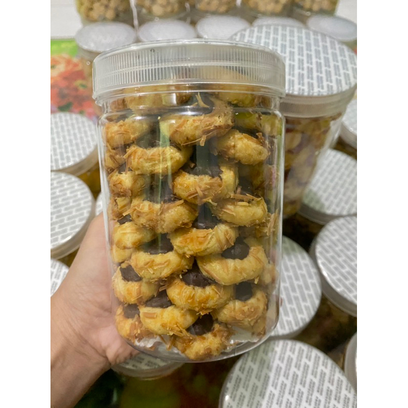 

cheese thumprint coklat/kue kering homemade premium/toples 800ml