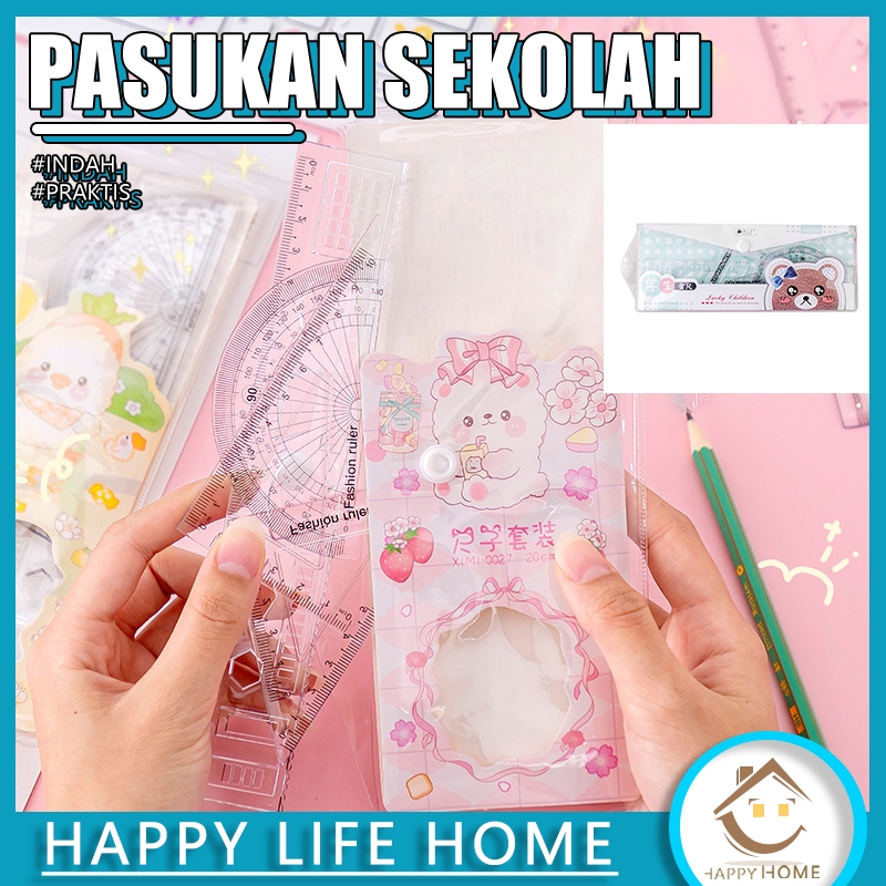 

Penggaris Set isi 4 Model Penggaris Plastik 1 Set Isi 4 Model Garisan Set Ruler Set - Peralatan Anak Sekolah