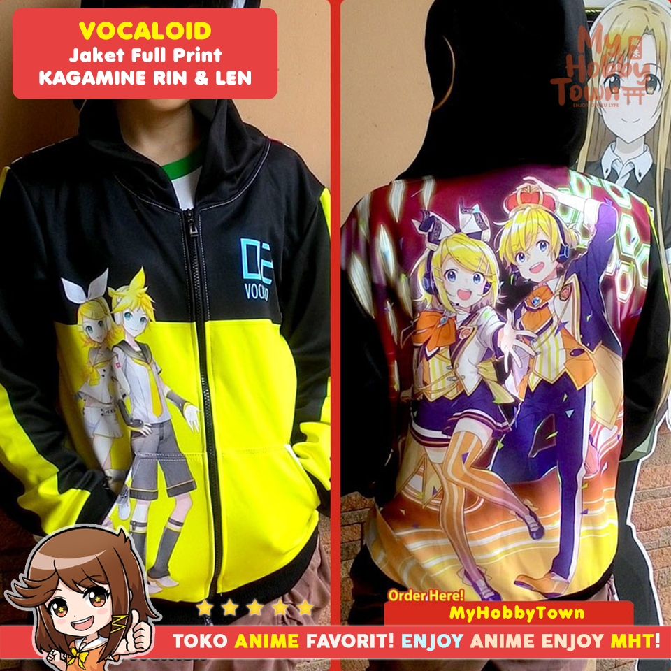 Jaket Anime Full Print Vocaloid : Kagamine