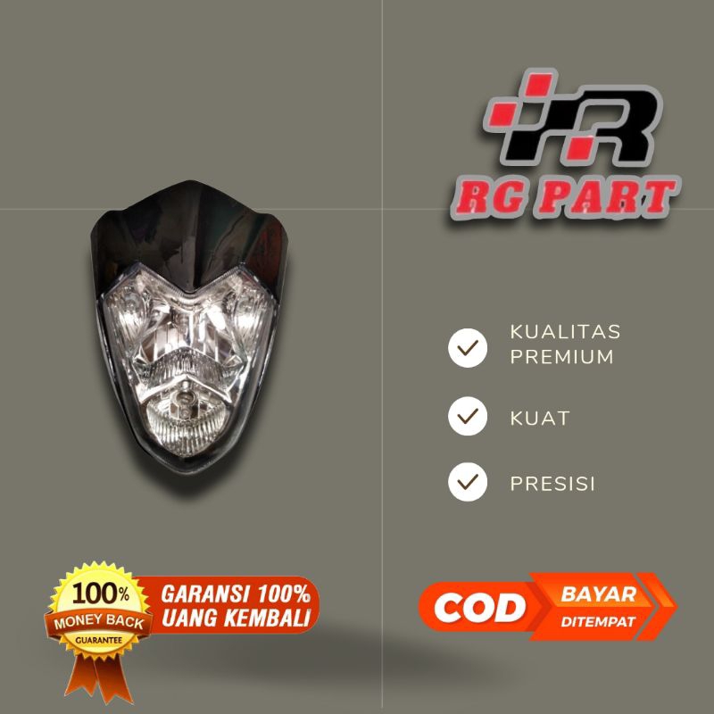 Batok kepala Satria Fu Thailand hitam Fu lama