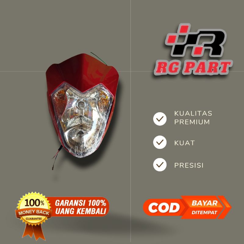 Batok kepala Satria Fu lama merah