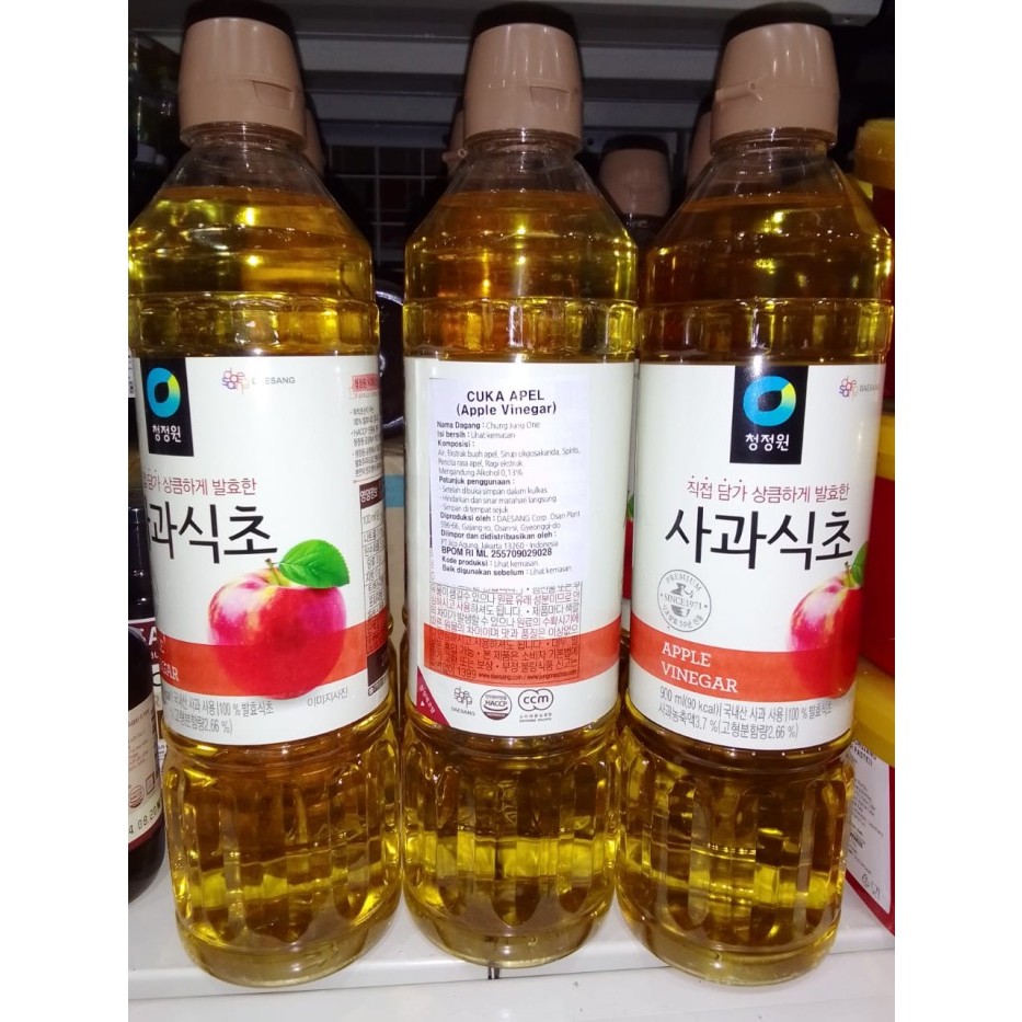 

Daesang Chung Jung One Apple Vinegar Cuka Apel Korea 900ml