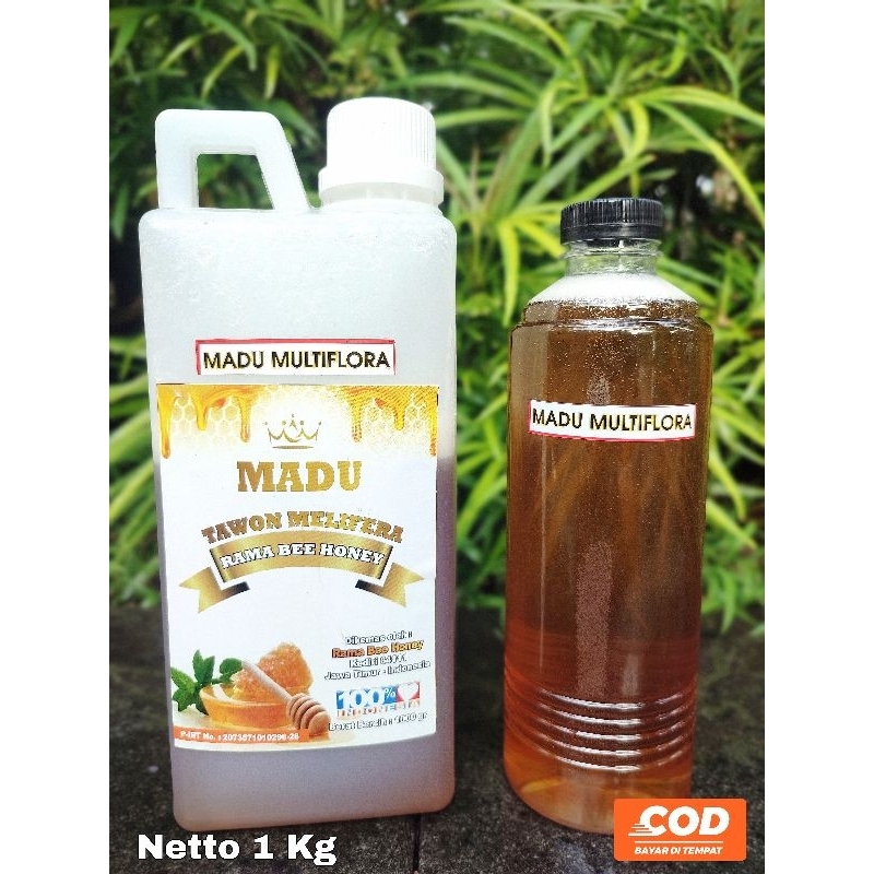 

1 Kg Madu Multiflora Madu Asli 100 % Madu Murni Raw Honey