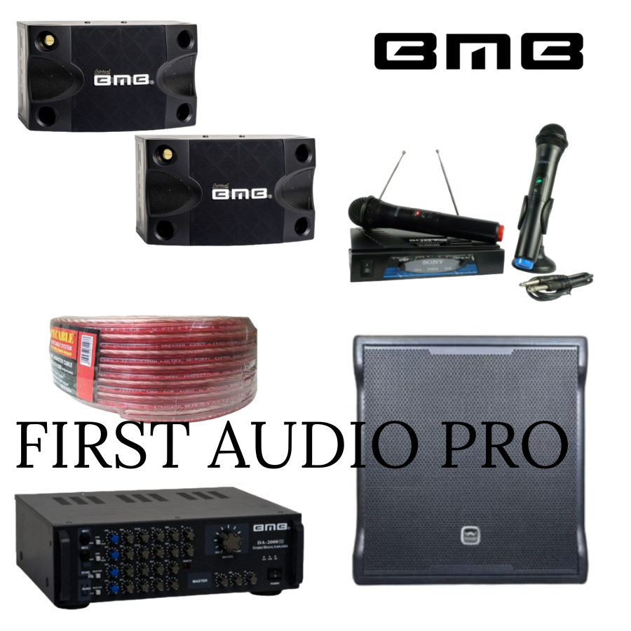 Paket karaoke 11 BMB cs252v + Ampli BMB DA2000 III BT + Wisdom sw12a