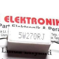 Resistor 5 Watt 5W 270Ohm 5W270R Pcmel29 Murah