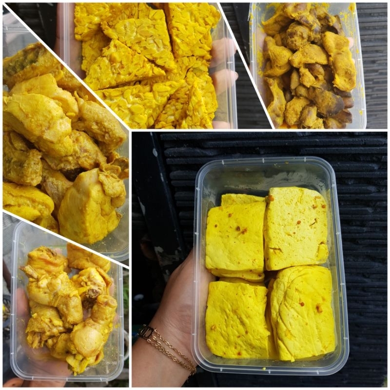 

Ungkepan Bumbu Kuning Tempe / Tahu / Ayam / Ati Ampela | Kirim Instan | Siap Goreng