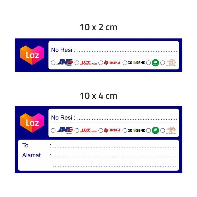 

CETAK STICKER/LABEL PENGIRIMAN OLSHOP TERBARU VERSI 2