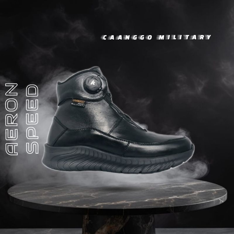 sepatu pdh kulit asli model tali putar sepatu pdh TNI POLRI SECURITY original caanggo