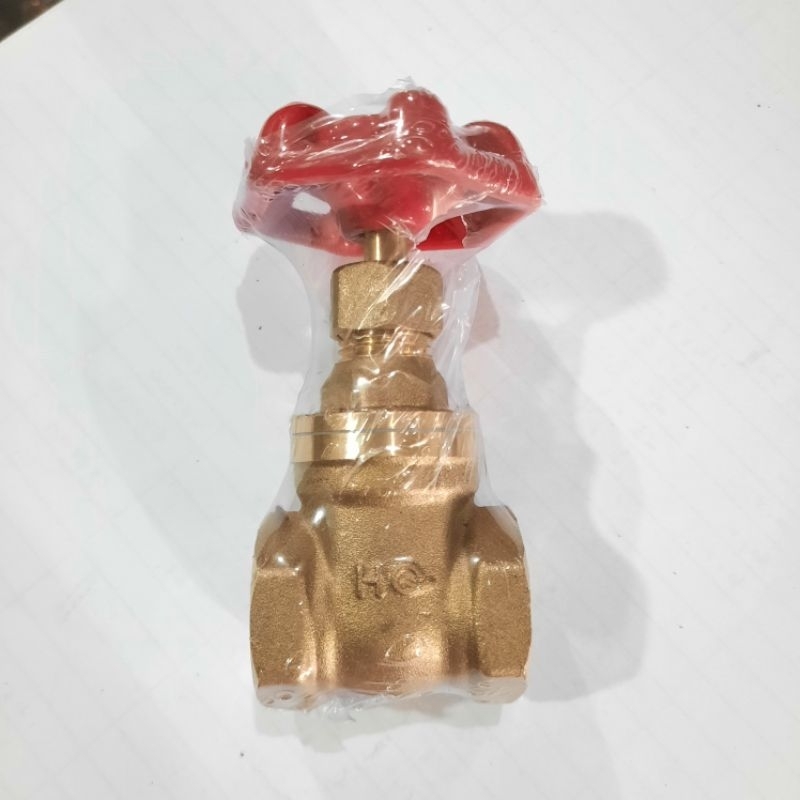 Brass valve 1/2 inch drat kuningan merk HQ / Stop Kran Drat Kuningan / Kran PDAM / Gate Valve 1/2' /