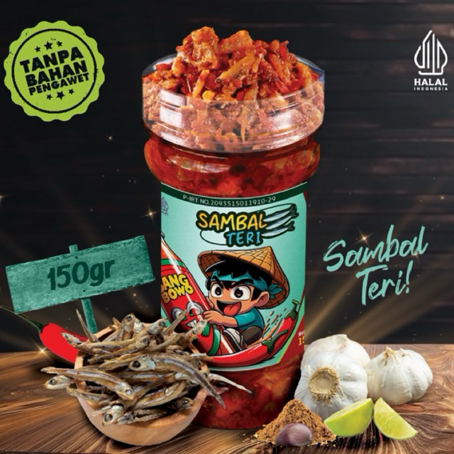 

Sambal Teri Bang Bowo 150gram